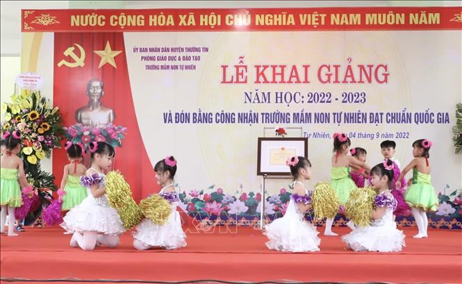 Diễn văn khai giảng năm học mới trường mầm non số 9