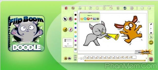Flip Boom Doodle giúp bạn hoàn thiện mọi công đoạn làm phim hoạt hình