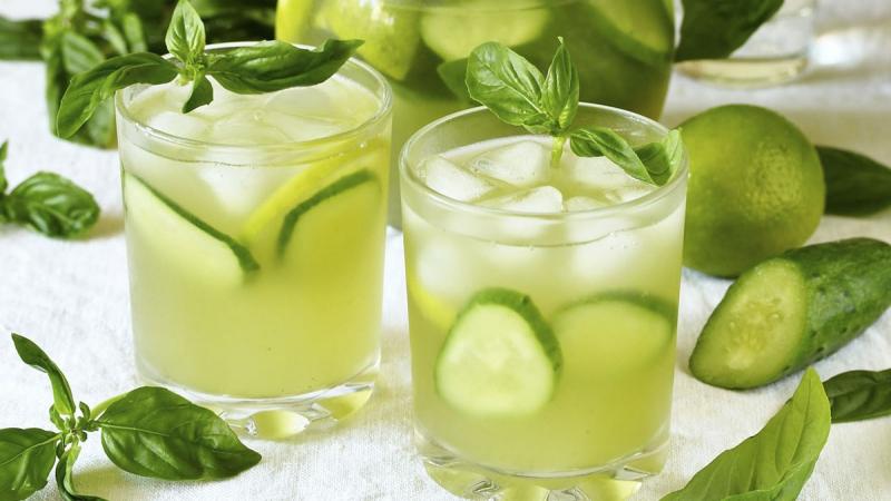Giảm cân hiện đại từ nước chanh bạc hà dưa leo
