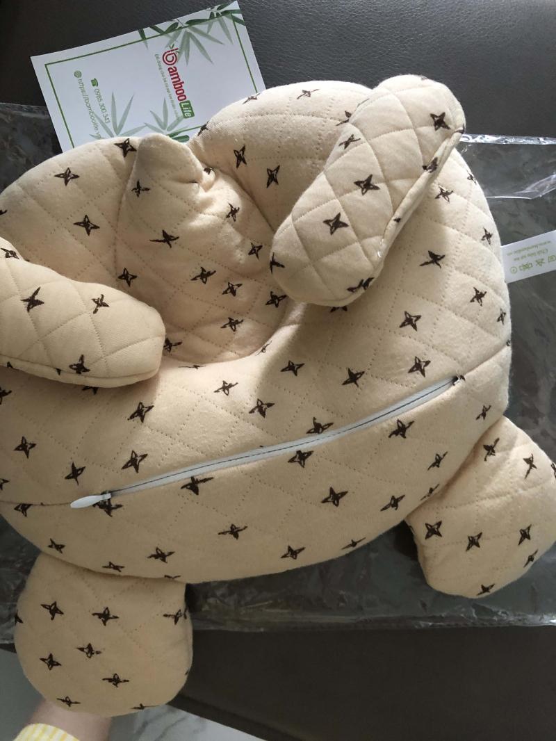 Gối chống bẹp đầu cho bé Bamboo Life