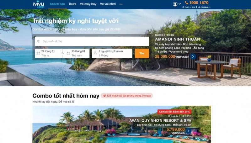 Trang Web của iVIVU.com