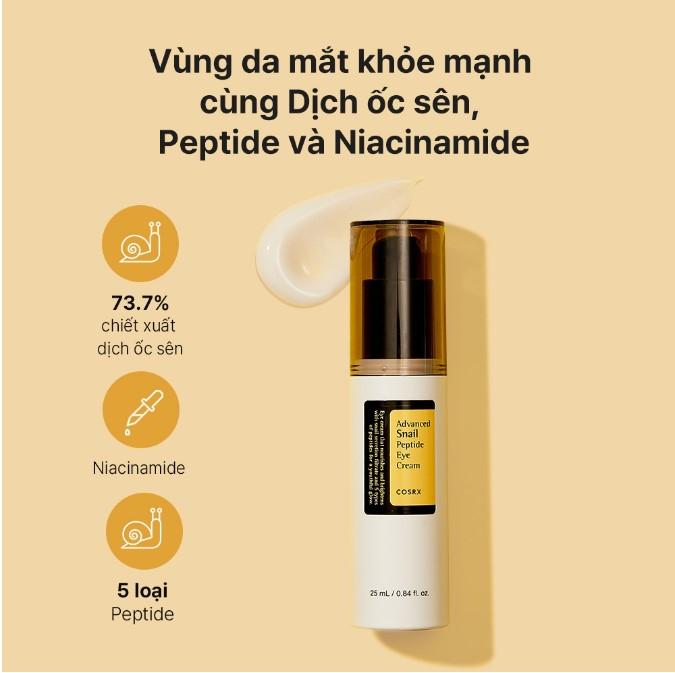 Kem dưỡng da mắt  Cosrx  Advanced Snail Peptide Eyecream