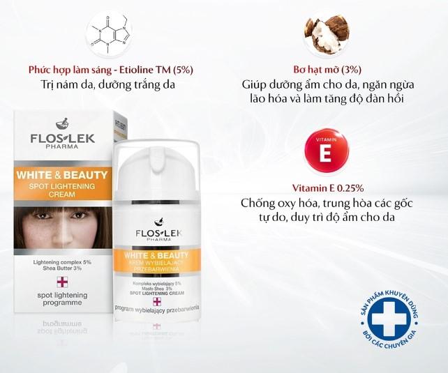Kem dưỡng mờ nám Floslek Spot Lightening Cream