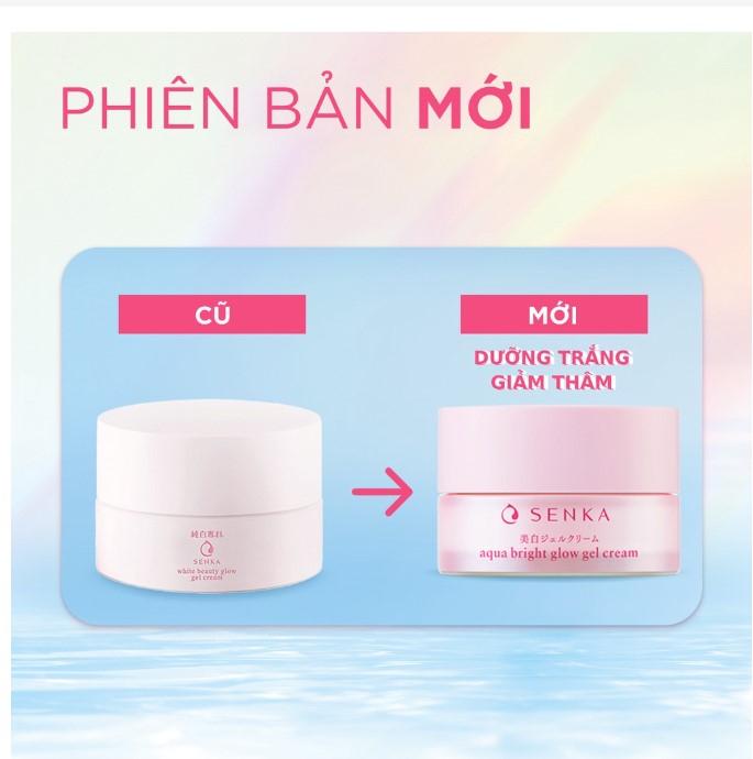 Kem dưỡng trắng da ban đêm Senka White Beauty Glow Gel Cream