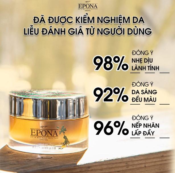 Kem dưỡng trắng da, ngăn ngừa thâm nám Epona Original Red Ginseng Gold Whitening Cream