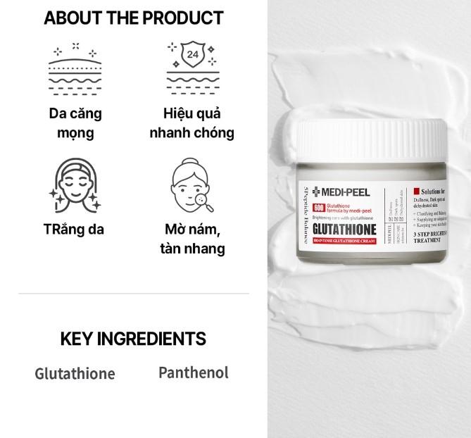 Kem dưỡng trắng Medi-peel Glutathione 600 White Cream