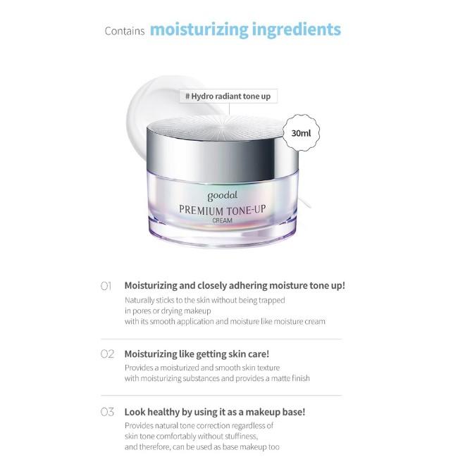 Kem dưỡng trắng ốc sên Goodal Premium Snail Tone Up Cream