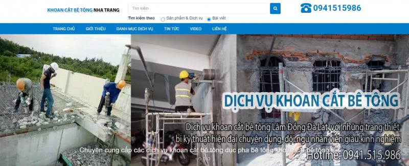 Khoan cắt bê tông Nha Trang