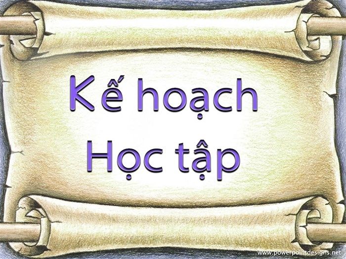 Lập kế hoạch học tập