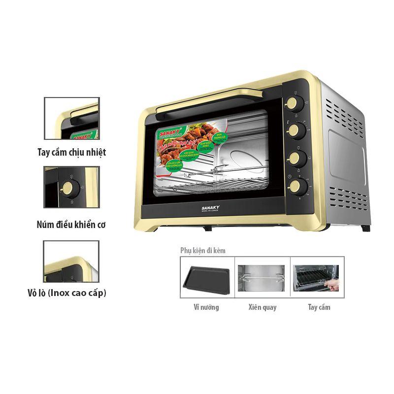 Lò nướng điện SANAKY 50 lít VH-509N2D