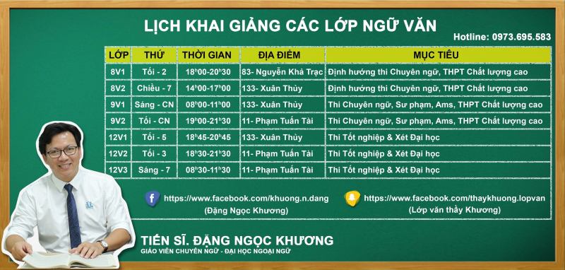 Lớp Văn thầy Khương