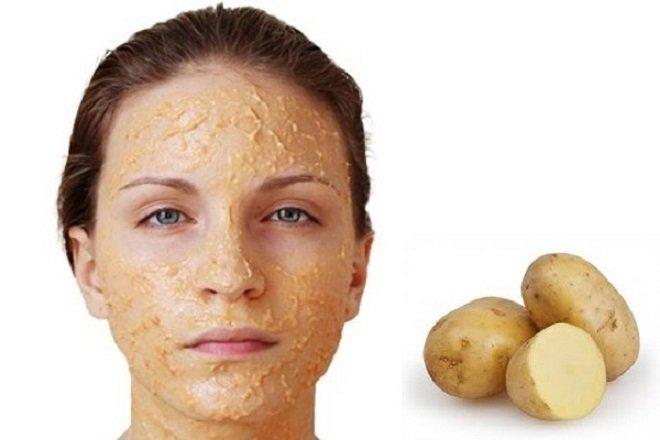 Trong khoai tây chứa nhiều thành phần dưỡng da thiết yếu như vitamin A, C, E, B1, B2…
