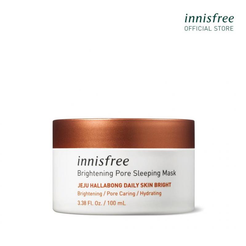 Mặt nạ ngủ dưỡng sáng da 3 trong 1 innisfree Brightening Pore Sleeping Mask 100ml