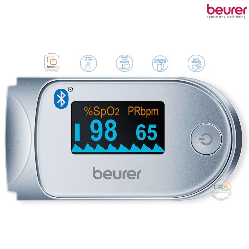 Máy đo nồng độ oxy trong máu SpO2 và nhịp tim Beurer PO60