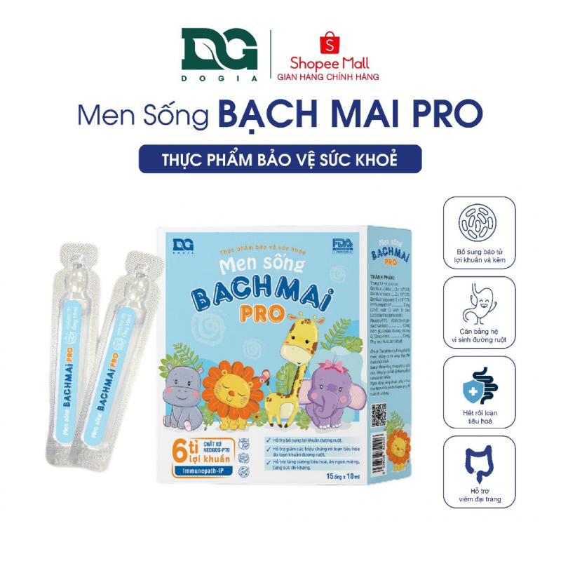 Men sống bạch mai Pro Đỗ Gia 6 tỉ lợi khuẩn men vi sinh cải thiện hệ tiêu hoá