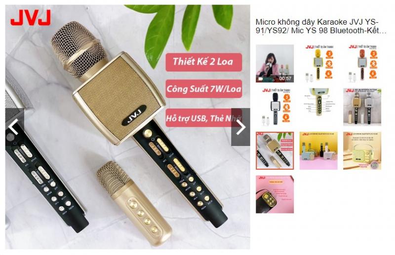 Micro karaoke bluetooth JVJ YS-91