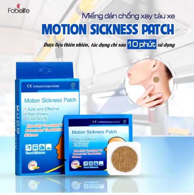 Miếng dán chống say tàu xe Motion Sickness Patch Fobe