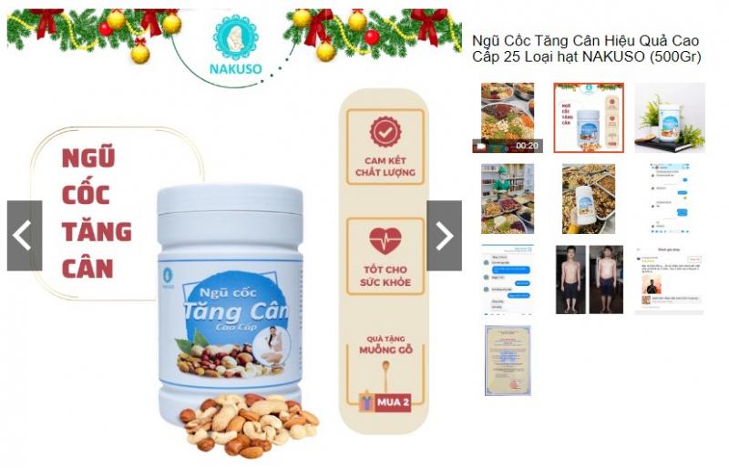 Ngũ Cốc Tăng Cân Hiệu Quả Cao Cấp 25 Loại hạt NAKUSO