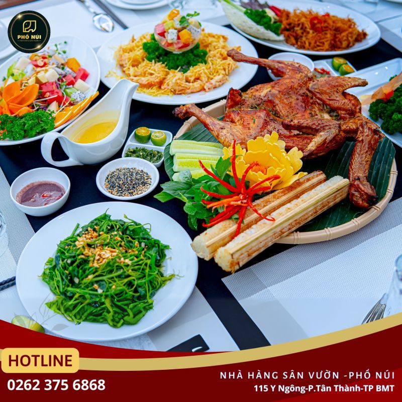 Nhà Hàng Sân Vườn - PHỐ NÚI