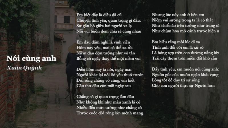 Nói  cùng  anh