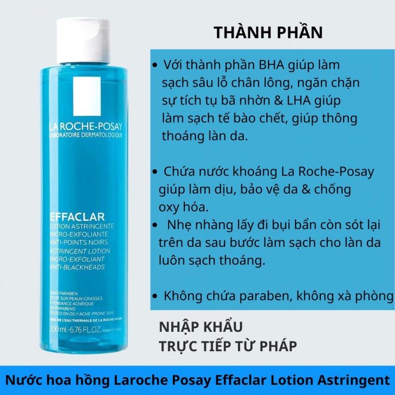 Nước cân bằng La Roche Posay Effacla Astringent Lotion