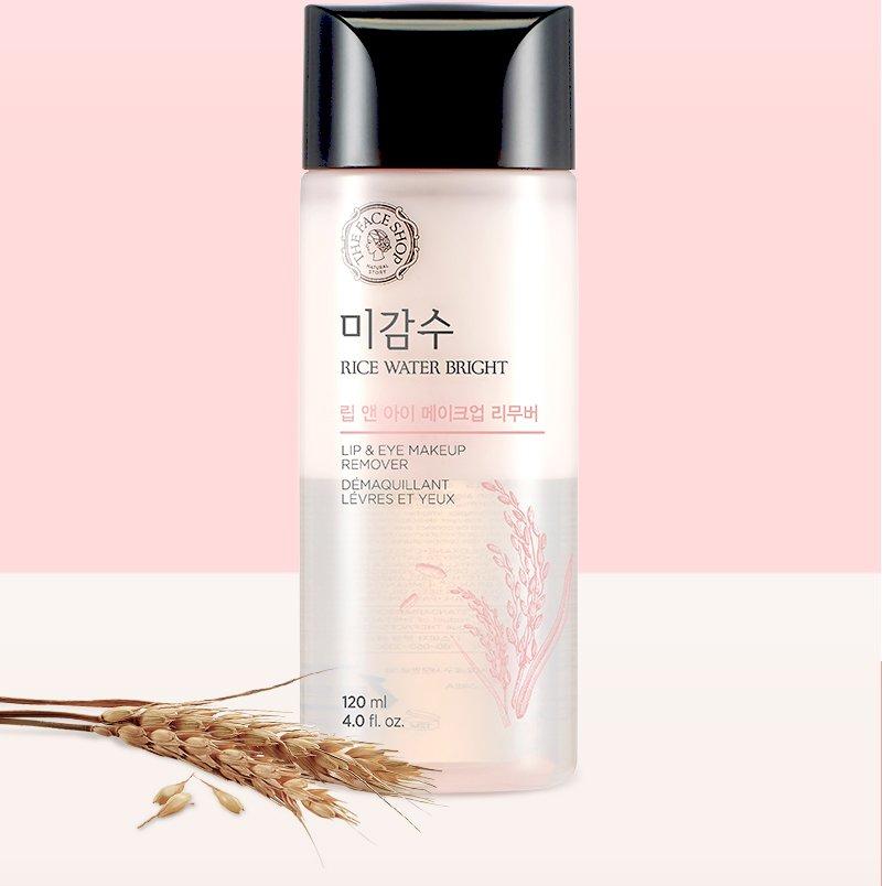 Nước Tẩy Trang Mắt & Môi Làm Sáng Da RICE WATER BRIGHT LIP&EYE MAKEUP REMOVER 120ml