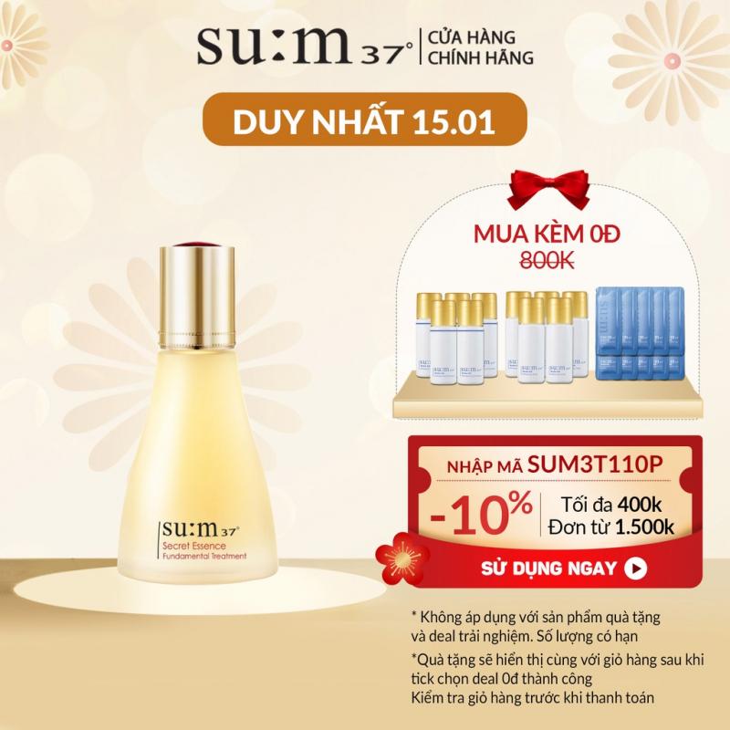 Nước thần cải thiện 5 vấn đề về da Su:m37 Secret Essence 80ml