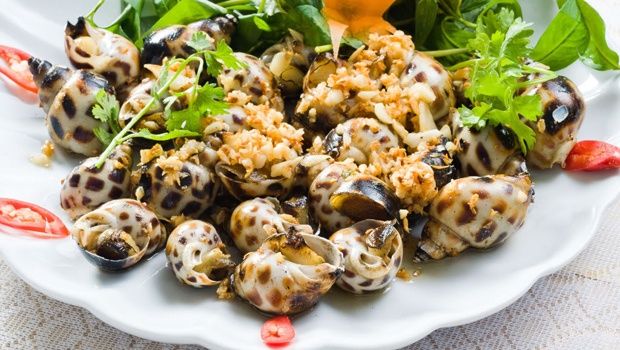 Ốc hương cháy tỏi