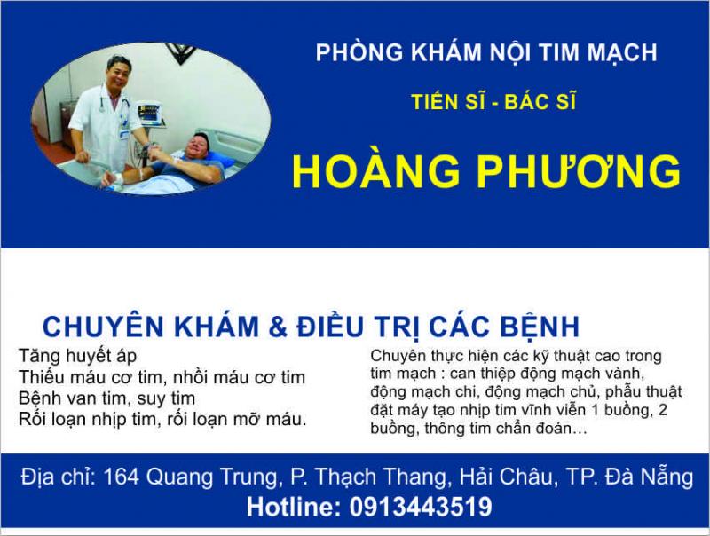 Phòng khám chuyên khoa tim mạch - TS.BS. Hoàng Phương