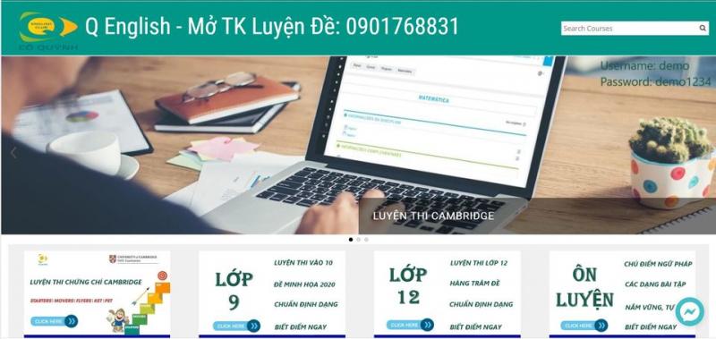 Q English cô Quỳnh - Tiếng Anh luyện thi cấp 1, 2, 3
