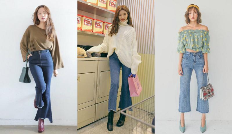 Quần Jean kết hợp với áo kiểu