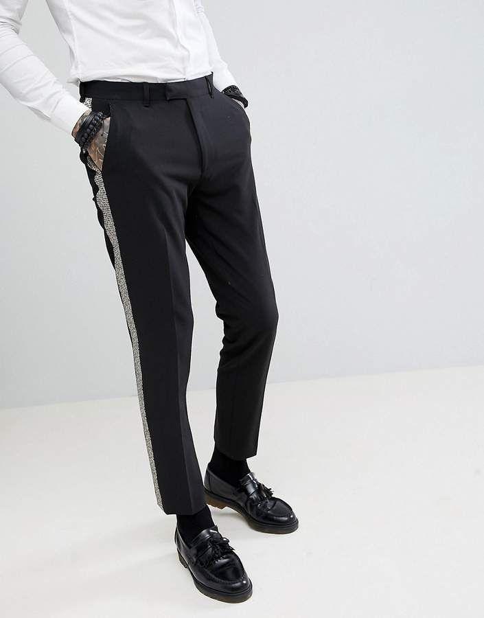 Quần Tuxedo Striped