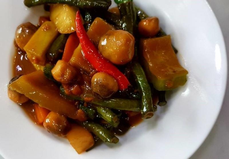 Rau củ kho chay