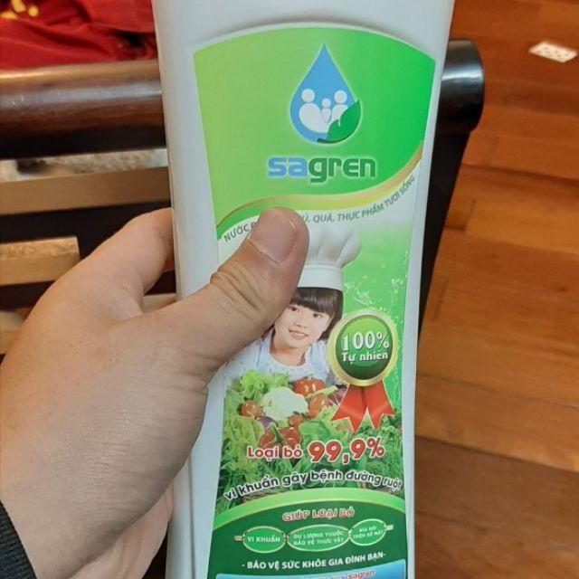 Nước rửa rau củ quả, thực phẩm tươi sống Sagren