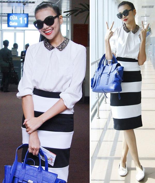 Gu thời trang thu hút của siêu mẫu Thanh Hằng