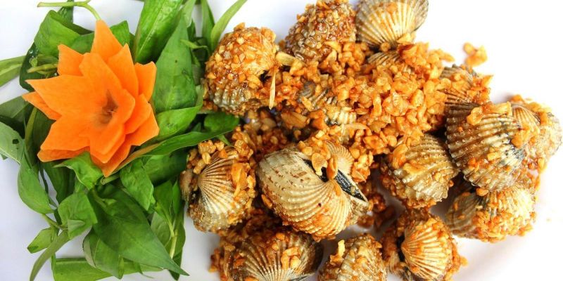 Sò huyết rang muối