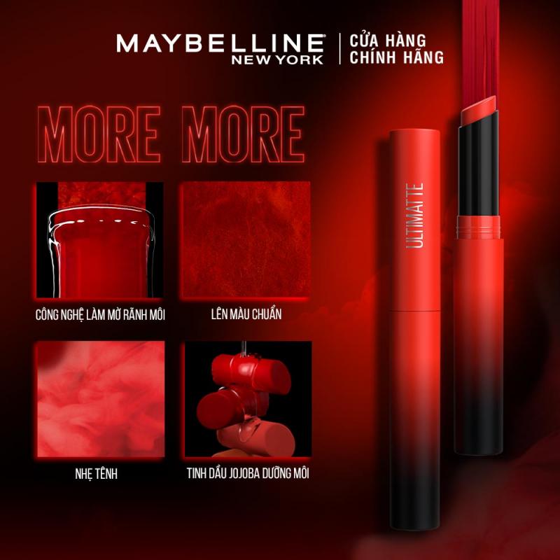 Son lì mịn môi siêu nhẹ cao cấp Maybelline New York Color Sensational Ultimatte