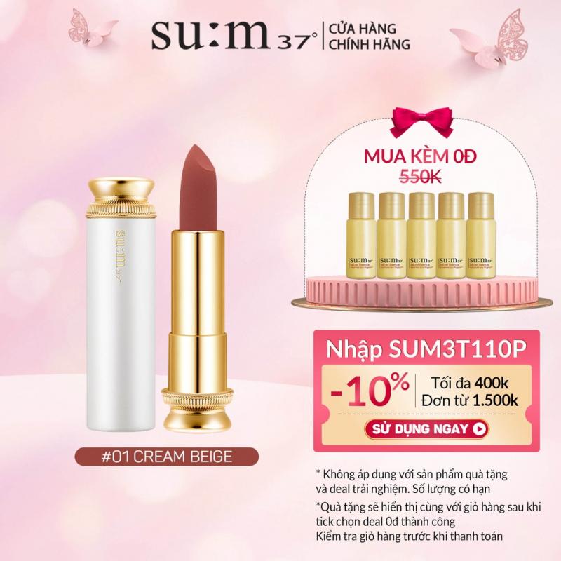 Son nhung lì dưỡng ẩm hoàng kim Su:m37 Losec Summa Velvet Lipstick