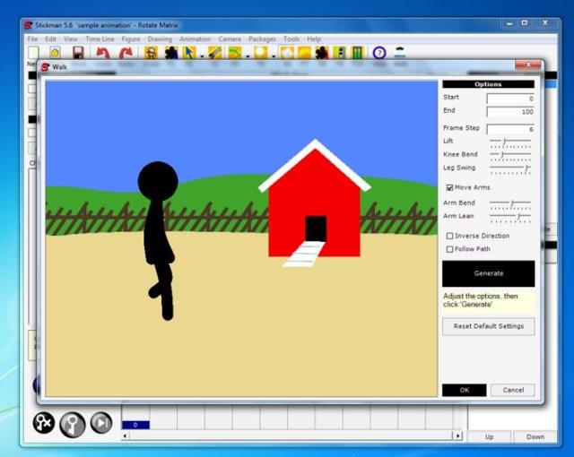 Giao diện phần mềm Stickman 5.6