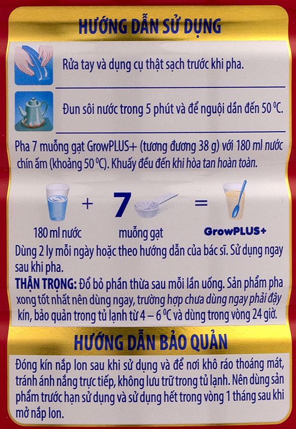 Bảng dinh dưỡng