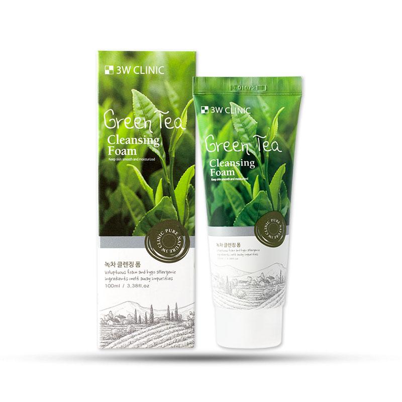 Sữa rửa mặt trà xanh 3W Clinic Green Tea Foam Cleansing