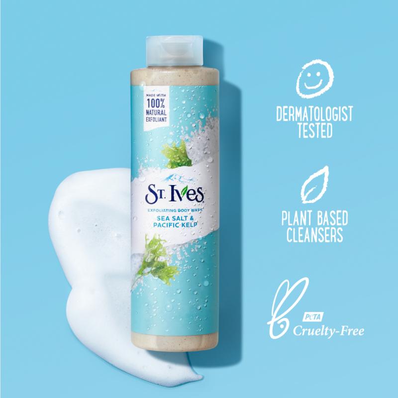 Sữa tắm St.Ives dưỡng ẩm, sáng mịn, tẩy da chết