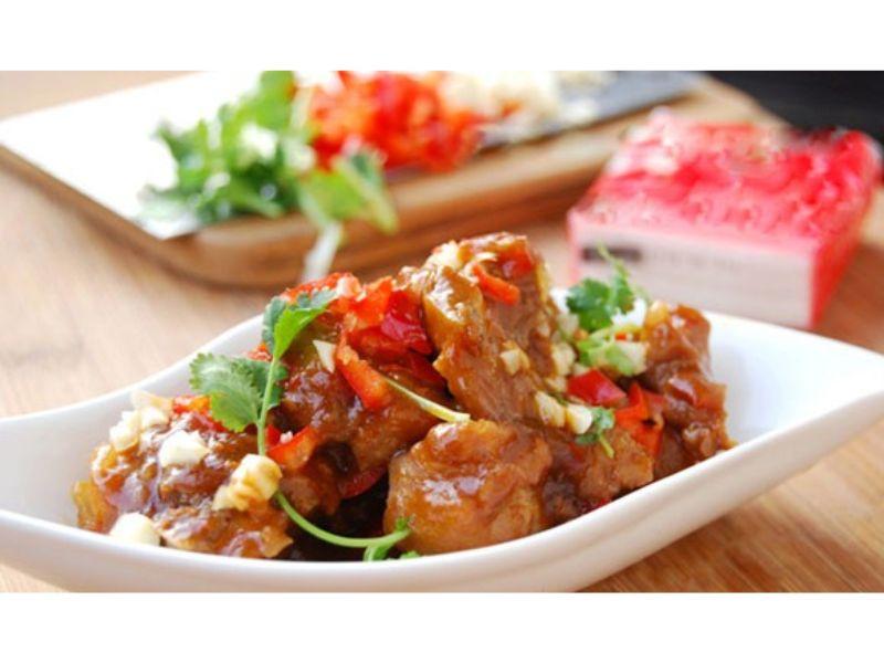 Sườn hấp cay
