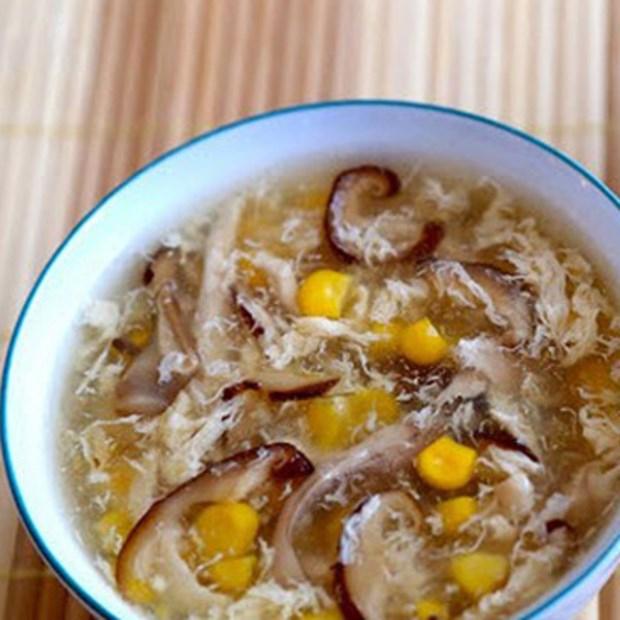 Súp trứng gà ngô non, nấm nhĩ