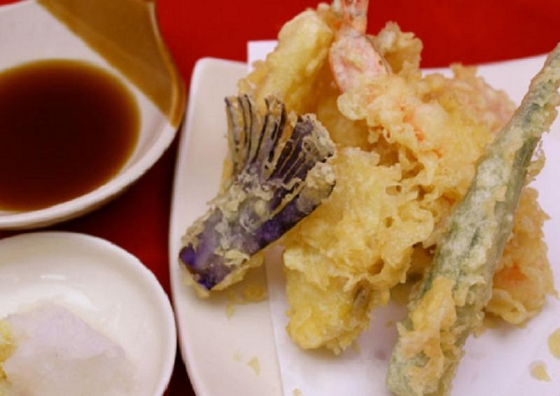 Tempura rau củ và tôm