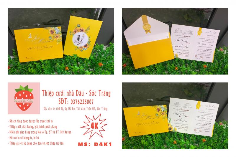 Thiệp cưới Nhà Dâu - Sóc Trăng