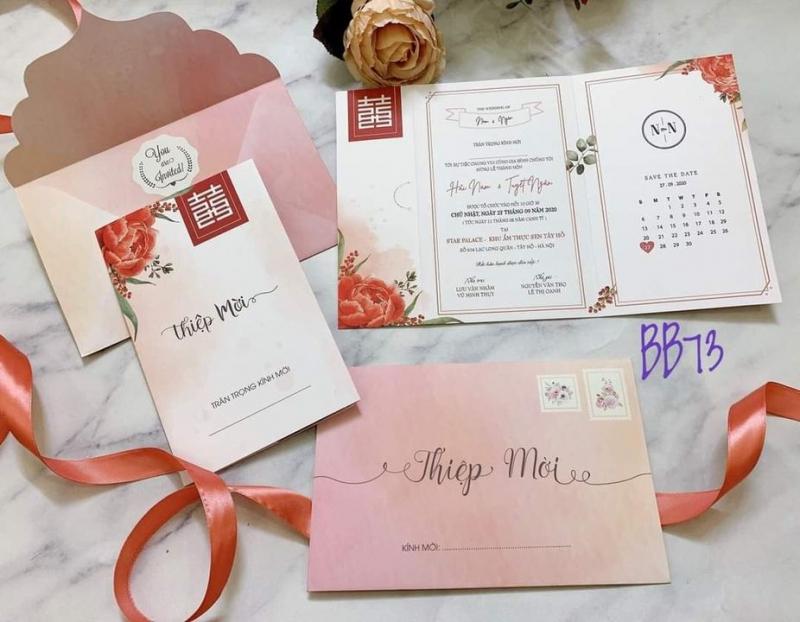 Thiệp cưới Tơ Hồng