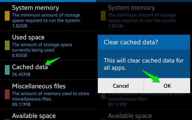 Xóa cache cũng là một giải pháp tốt