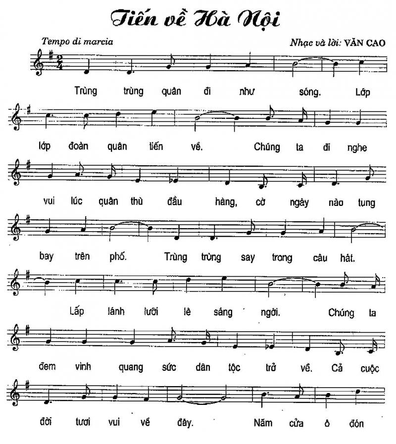 Tiến về Hà Nội