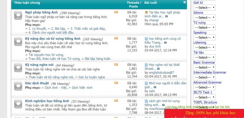 Diễn đàn tienganh.com.vn